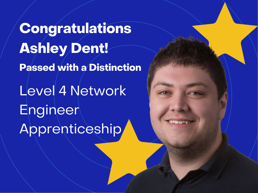 Ashley Dent passes apprenticeship.